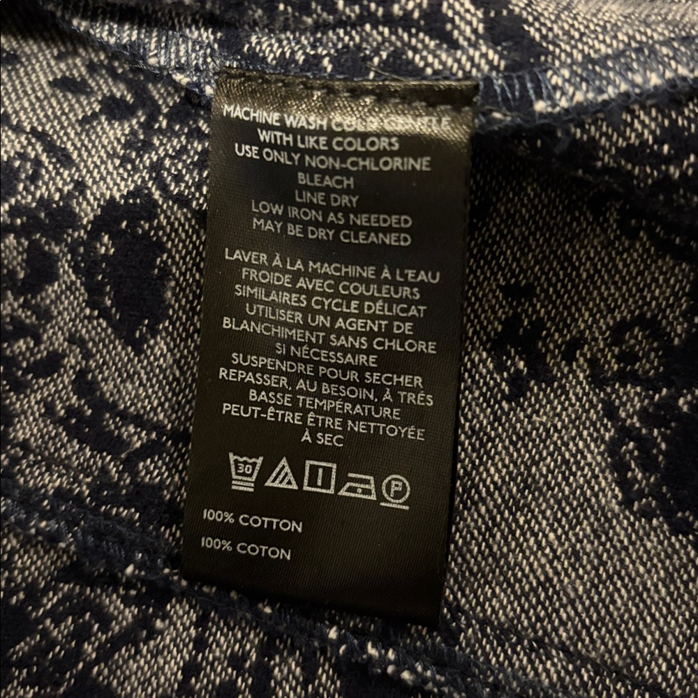 We The Free people bandana jacquard Jacket in indigo color - Picture 6 of 6